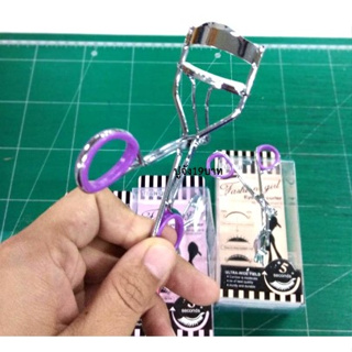 ที่ดัดขนตา ขาสี (กล่องใส) ที่หนีบขนตา Eyelash Curler อุปกรณ์แต่งหน้า (DBBB-0052)