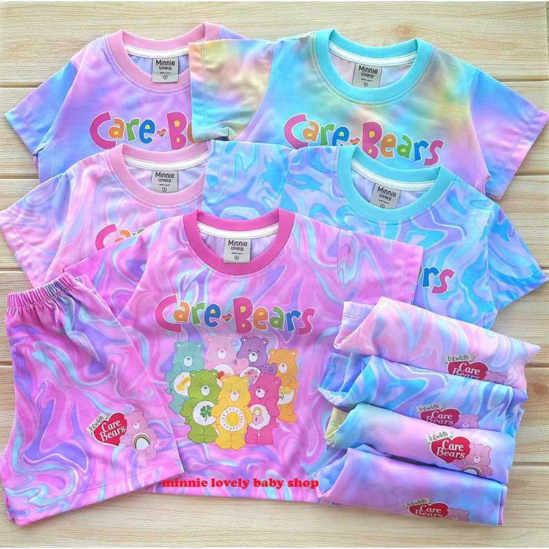 เสื้อผ้าเด็ก ชุดเซท แขนสั้น ขาสั้น หมี care bears สุดน่ารัก