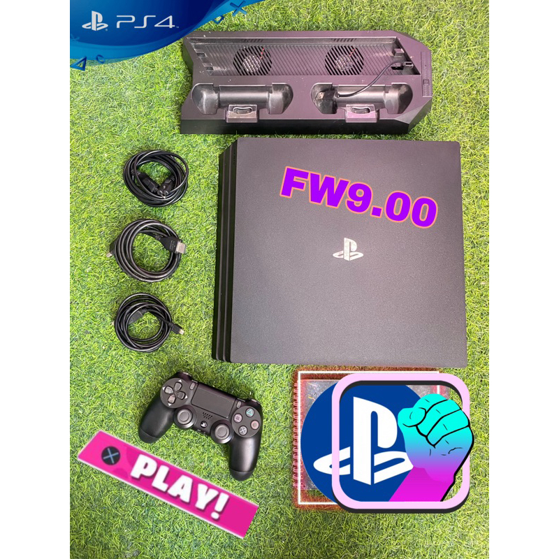 Ps4 Pro 1 TB บอร์ด 7218 Bสีดำกล่องครบ