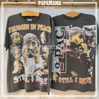 [ 2PAC ] STILL I RISE The Original Bootleg เฟดพิเศษ เสื้อวง เสื้อทัวร์ เสื้อฮิปฮอป ทูพัค papamama vintage