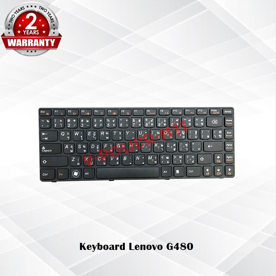 Keyboard Lenovo G480 / คีย์บอร์ด เลโนโว่ รุ่น G485 Z380 Z480 Z485 / TH-ENG *ประกัน 2 ปี*