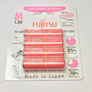 ถ่าน ถ่านชาร์จ Fujitsu AA 1000mAh ของแท้