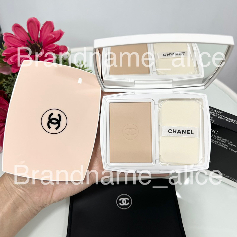 แท้💯 Chanel le blanc brightening compact foundation 12g แป้งผสมรองพื้น