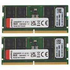 64GB (32GBx2) DDR5 4800MHz RAM NOTEBOOK (หน่วยความจำโน้ตบุ๊ค) KINGSTON VALUE RAM (KVR48S40BD8K2-64)