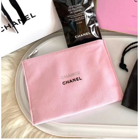 กระเป๋าชาแนลช้องส์ CHANEL CHANCE Perfumes Pouch Gift Box กระเป๋าเครื่องสำอางค์ของแถมกิ๊ฟเซ็ตน้ำหอมชา