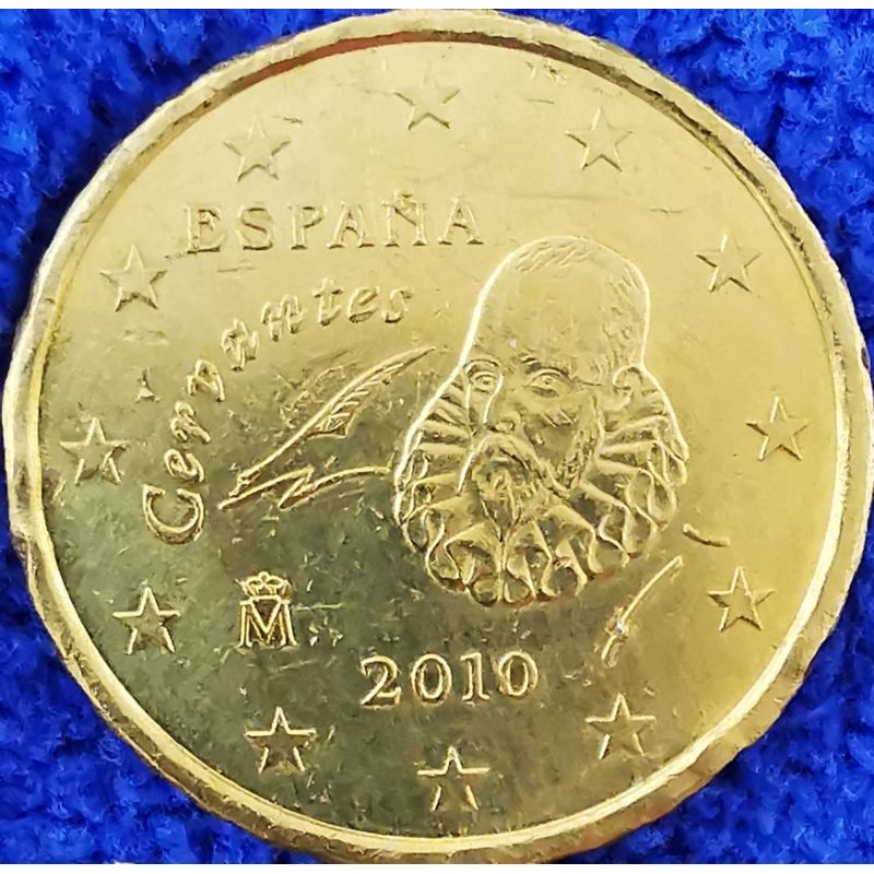 เหรียญ​ยูโร, สเปน​ Spain, 10 Euro​Cent, ใช้แล้ว, #​1262