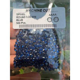 Blue sapphire 3.00mm Total 500 pieces Lab made mohs scale 7