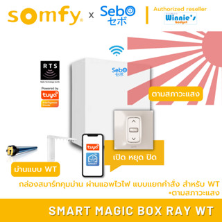 SebO SMART MAGIC BOX RAY WT ระบบสั่งปิดเปิดด้วยแสงแดด สำหรับ มอเตอร์ม่าน กันสาด และมอเตอร์ Somfy WT ทุกรุ่น