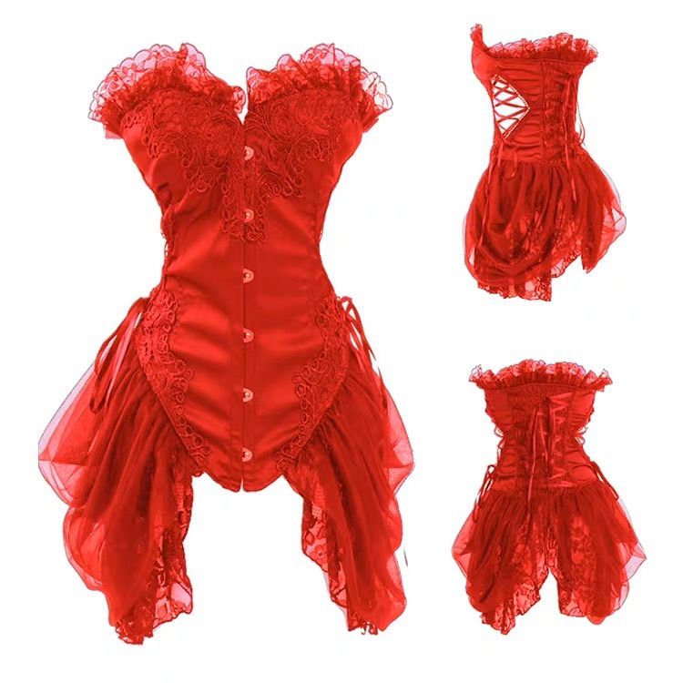 WJ1002 Corset ชุดคอร์เซ็ทเจ้าหญิง,เจ้าสาว กระชับสัดส่วน 🚚 ด่วนมีส่งGrabค่า
