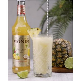 (HomeKoffee) MONIN Pina Colada Syrup โมนิน ไซรัปพีน่าโคลาด้า บรรจุขวด 700 ml น้ำเชื่อม MONIN กลิ่น “Pina Colada”