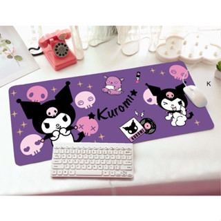 KUROMI  PP 2F แผ่นรอง คีย์บอร์ด รองคีย์บอร์ด keyboard ลาย KUROMI PP 2F ขนาด 30  x 70 cm แผ่นหนานุ่ม มียางกันลื่น 798