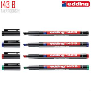 ปากกาอเนกประสงค์ ลบน้ำไม่ได้ edding 143 B (แพ็ค 10 ด้าม)