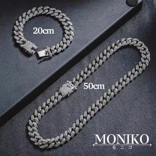 MONIKO สร้อยคอคิวบา สร้อยคอโซ่ทองคํา สไตล์ฮิปฮอป