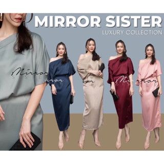 เดรสไหล่ตก มีสายให้ผูกเอวMirrorsister