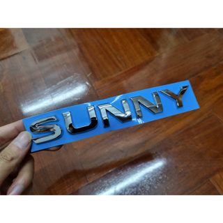 ตัวอักษร โลโก้ ซันนี่ นิสสัน ตัวใหม่ ขนาด 18 * 2.5 cm New Nissan Sunny letter logo 2020 1.6L SV for rear trunk