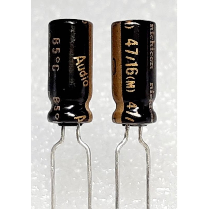 Nichicon 47uf 16v Audio Capacitor ตัวเก็บประจุ คาปาซิเตอร์