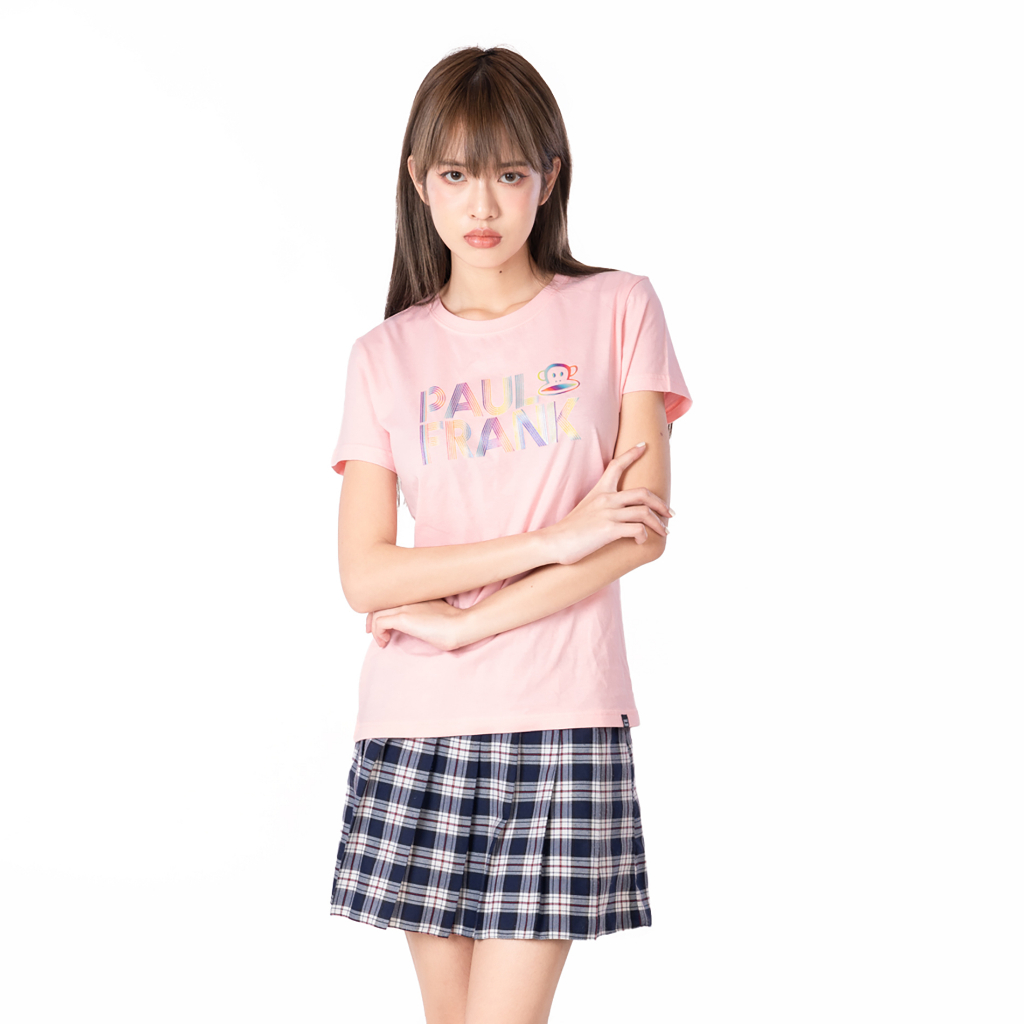 PAUL FRANK เสื้อยืด WOMENS TEES AURORA GRADENT TEXT