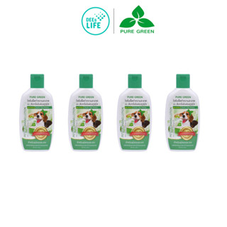 Pure Green เพียวกรีน โลชั่นเช็ดหูสุนัข ขนาด 140 cc. (4 ขวด)