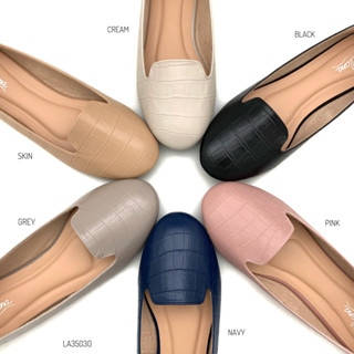 HaloBangkok รองเท้า Flat Shoes หนังพียู รุ่น LA35030