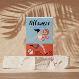 OFF SWEAT antiperspirant wipes 1 box แผ่นระงับเหงื่อ ระงับกลิ่นกาย