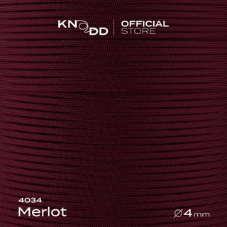 KNODD พาราคอร์ดไนลอน นำเข้าจากอเมริกา สี No.4034: Merlot ขนาด 4มม