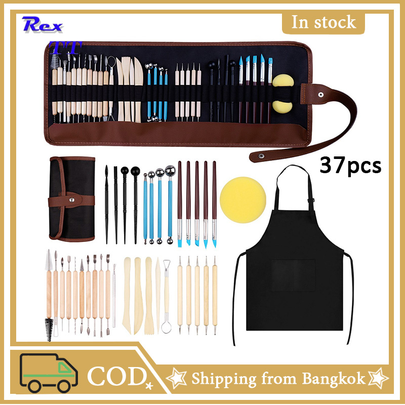 37/52/25/35/12/13/14 pcs Ball Stylus Dotting Tools, Clay Pottery Modeling Set Carving Tools