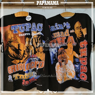 [ 2PAC ] TUPAC Life is GRIDLOCKs the original bootleg ฟอกเฟดพิเศษ เสื้อวง เสื้อทัวร์ เสื้อฮิปฮอป ทูพัค papamama vintage