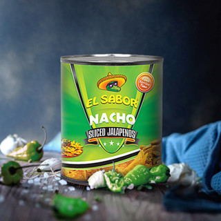 El Sabor Nacho Sliced Jalapenos พริกจาราพิโน่ดองในน้ำเกลือ 2.9 กิโลกรัม