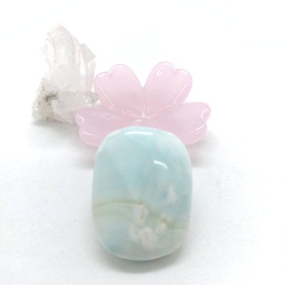 หินบลูอราโกไนท์ Blue Aragonite Natural Mineral Gemstone