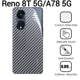 Reno8Tตรงรุ่น(พร้อมส่งในไทย)ฟิล์มหลังเคฟล่าOPPO Realme C53/A98 5G/Realme C55/Reno 8T 5G/A78 5G/A58 5G