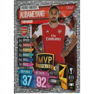 Pierre-Emerick Aubameyang (Arsenal) 277.   MVP - Match Attax 2019/20 - Champions League