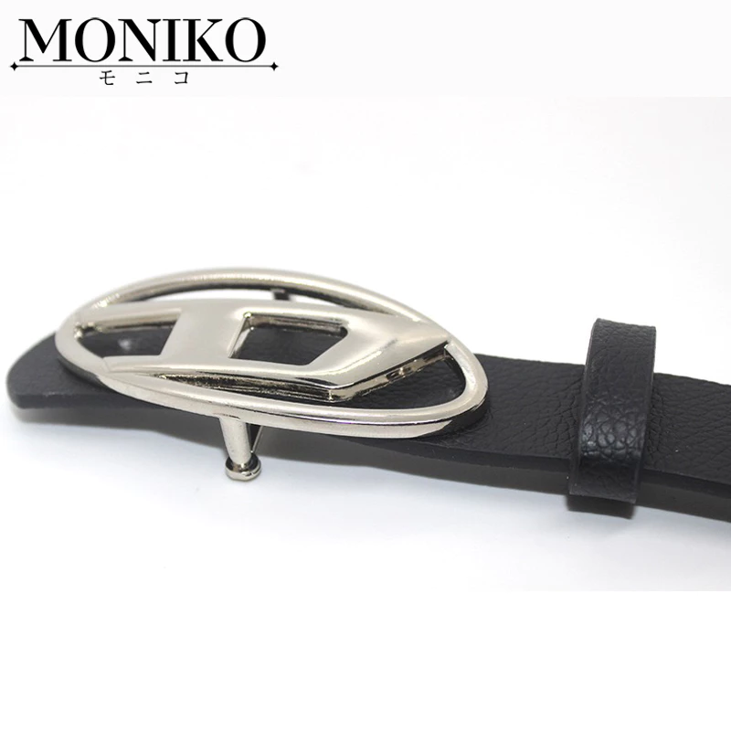 MONIKO ผู้หญิง เข็มขัดพังก์ ปรับได้ เข้ากับทุกการแต่งกาย หัวเข็มขัด ลายตัวอักษร D กางเกง ตกแต่ง หนัง PU เข็มขัดเอว thumbnail 6