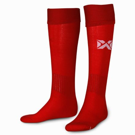 WARRIX FOOTBALL BASIC SOCKS ถุงเท้าฟุตบอล (WC-FBA019-แดง)