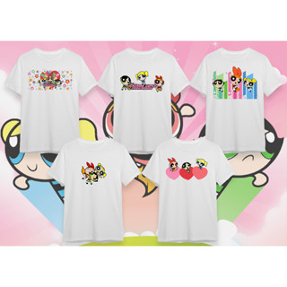 เสื้อยืดการ์ตูน POWERPUFF GIRL ผ้า Cotton