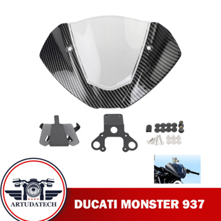 ชิวหน้า ใช้กับ DUCATI Monster 937/950 2021-2022 ชิวหน้ามอเตอร์ไซค์ กระจกหน้ารถ