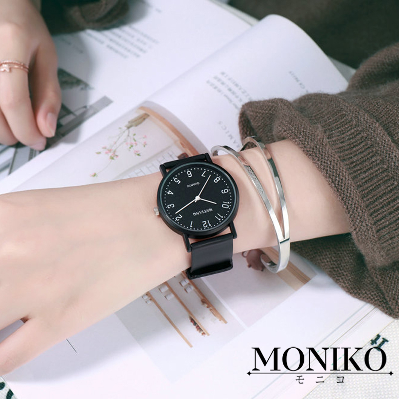 MONIKO นาฬิกาข้อมือดิจิทัล ทรงกลม สีดํา สีขาว สไตล์สปอร์ต แฟชั่นคู่รัก สําหรับผู้หญิง และผู้ชาย - รูปที่ 7