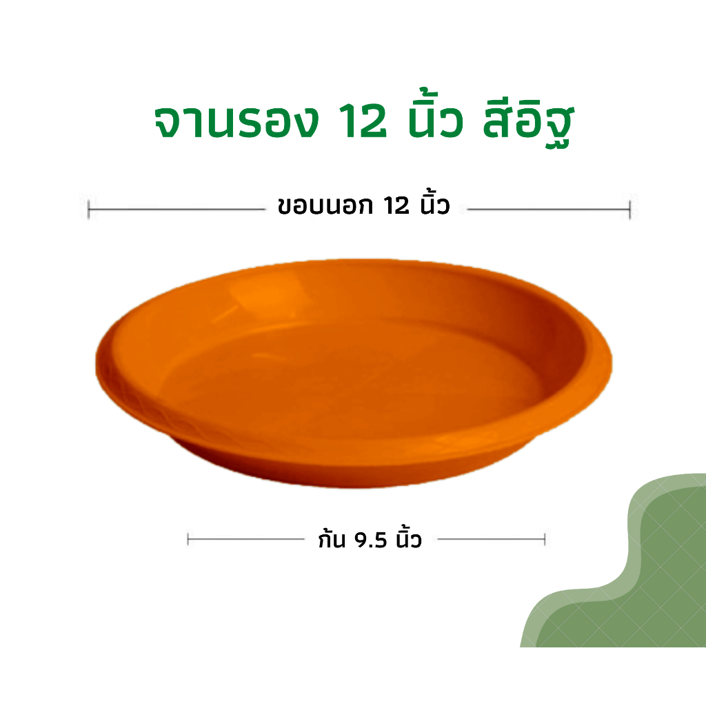 กระถางต้นไม้ 12 นิ้ว กระถางพลาสติก กระถางต้นไม้พลาสติก สีดำเงา สีขาว (รุ่นหนา) - รูปที่ 5