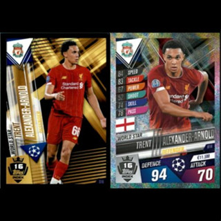 Trent Alexander-Arnold (Liverpool) W16.  MATCH ATTAX 101 2019/20 - WORLD STAR