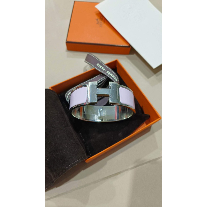 กำไล HERMES click clac 2cm.