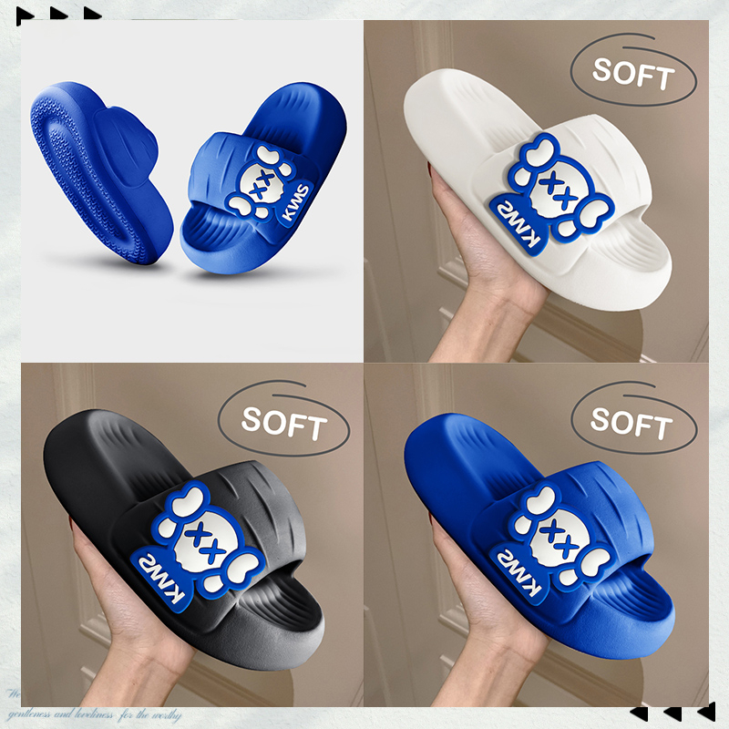 Luckkyshoes ใหม่ล่าสุด✨ รองเท้าแตะลำลอง รองเท้าสวมลำลองสีพื้น ลายการ์ตูนน่ารัก🎈 สวยอลังจัดเล๊ย