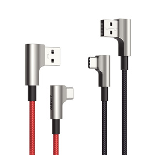 AUKEY CB-CMD32 สายชาร์จ USB-C /Type Cable 90 Degree (1M) สำหรับ Gaming Mobile รุ่น CB-CMD32