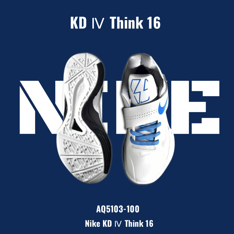 M2M👉 Nike KD Ⅳ Think 16  รองเท้ากีฬาลำลองผู้ชายทุกคู่ AQ5103-100