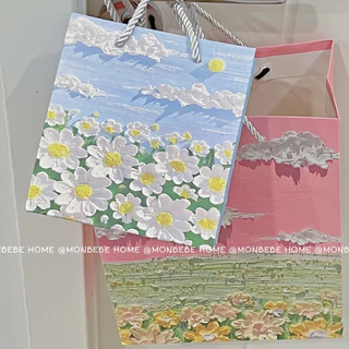 ถุงกระดาษน่ารัก ถุงกระดาษหูหิ้ว มี 2 ​​ขนาดให้เลือก พร้อมส่ง