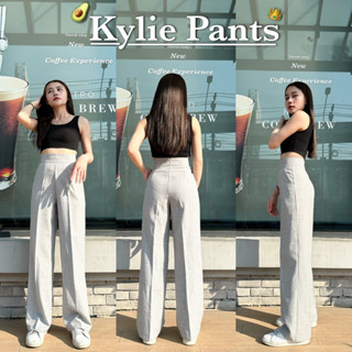 Neww กางเกงขากระบอกกลาง ดีเทลซิปหลัง เนื้อผ้าโซดา รุ่น Kylie Pants