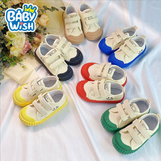 Baby wish👟รองเท้าเด็ก รองเท้าผ้าใบเด็ก รองเท้าผ้าใบเด็ก รองเท้าเด็กผู้ชาย รองเท้าเด็กผู้หญิง size27-32