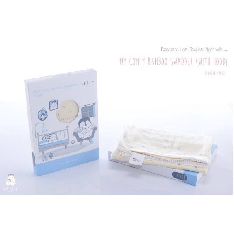 Iflin baby มือ2ผ้าห่อตัว