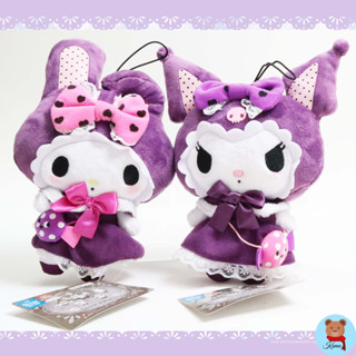 Sanrio Kuromi &amp; Mymelody medium purple plush doll candy Furyu from Japan Sanrio🇯🇵ตุ๊กตาคุโรมิ มายเมโลดี้ ซานริโอ้