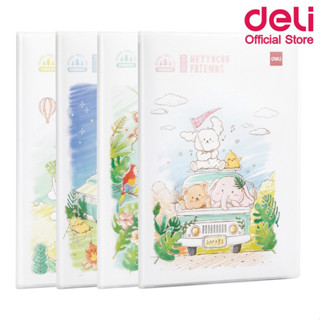 Deli N302 Notebook สมุดปกพลาสติก EVA ขนาด A5 (คละลาย 1 เล่ม) สมุดมีเส้นปกพลาสติก สมุด สมุดโน้ต สมุดบันทึก สมุดโน๊ตแฟนซี เครื่องเขียน