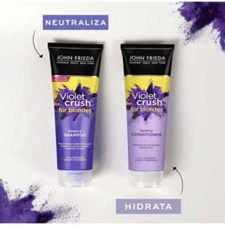 John Frieda Violet  แชมพูและครีมนวดบล็อคสีผม แท้ 💯%