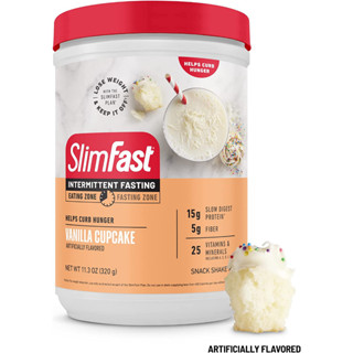 SlimFast Intermittent Fasting, Casein Protein Powder for Weight Loss, Biotin with Vitamin &amp; Mineral Bend, With Fiber